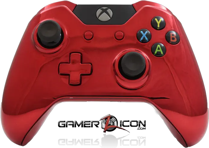 Xbox One Chrome Red Controller U2013 Gamerziconcom Your Chrome Red Xbox Png Xbox 360 Controller Icon