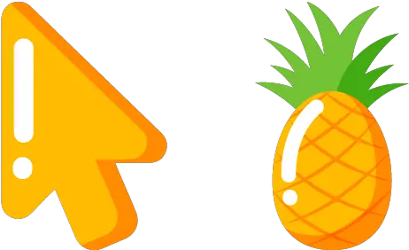 Minimal Pineapple Cursor U2013 Custom Flower Cursor Png Fruit Icon Pack