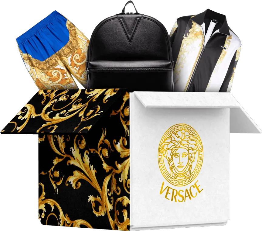 Rich B Online Mystery Boxes By Hypedrop Authentic Gift Png Versace Icon Satchel