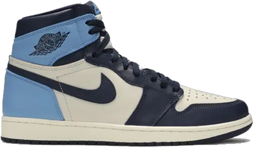 Air Jordan 1 Retro High Og Obsidian Unc Air Jordan 1 High Obsidian Png Air Jordan Png