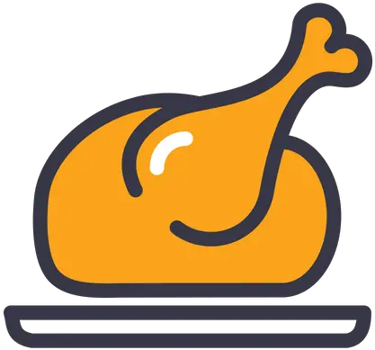 Food Icon Of Colored Outline Style Available In Svg Png Logo Chicken Dinner Png Chicken Dinner Png