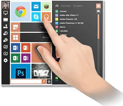 Start Menu Reviver Technology Applications Png Win 8 Start Icon