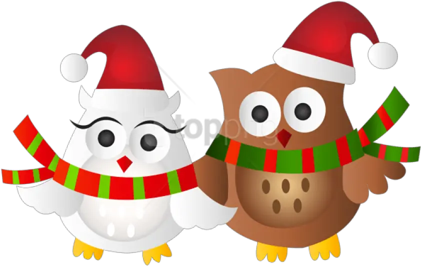 Download Christmas Owls Transparent Png Christmas Owls Clip Art Christmas Owl Owl Clipart Png