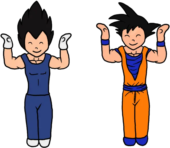 Vegeta Goku Dance Trunk Flagged Png Download 600543 Dance Png Gif Anime Goku And Vegeta Png