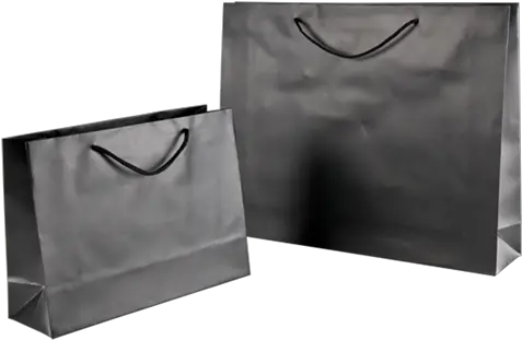 Download Hd Black Paper Bag Png Black Paper Bag Transparent Paper Bag Png