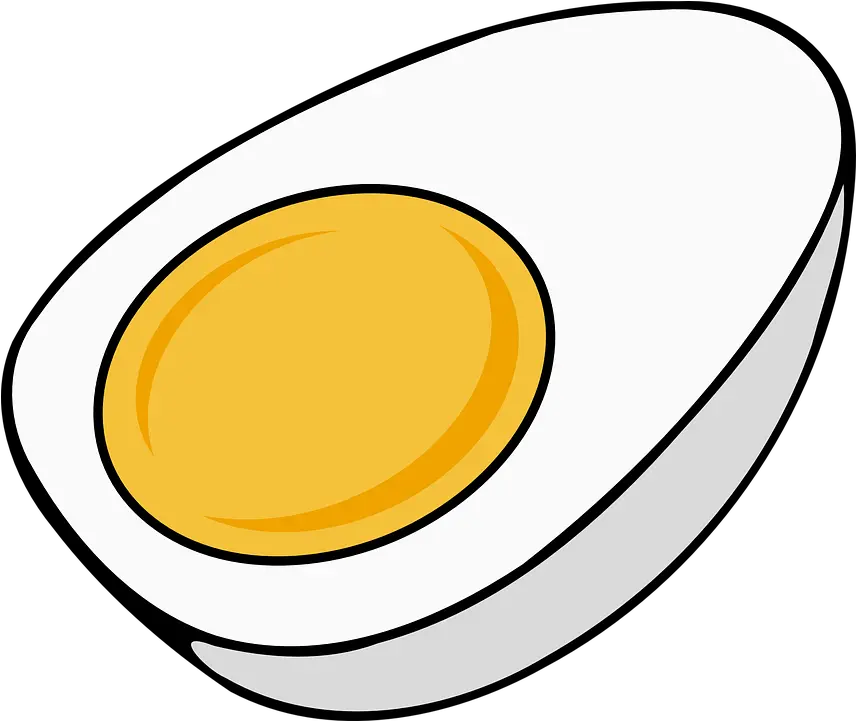 Hard Boiled Egg Clipart Png Egg Icon Vector