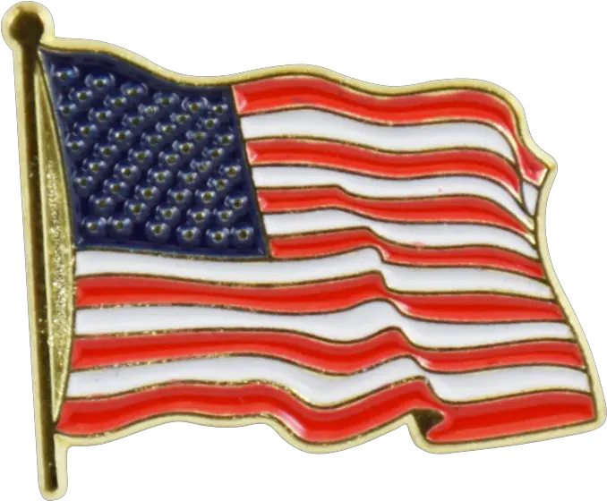 Waving American Flag Lapel Pin Transparent American Flag Pin Png Usa Flag Png