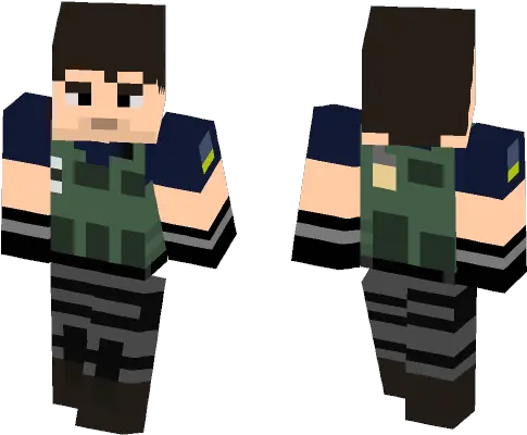 Download Chris Redfield Re6 Minecraft Skin For Free Minecraft Scp Guard Skin Png Chris Redfield Png