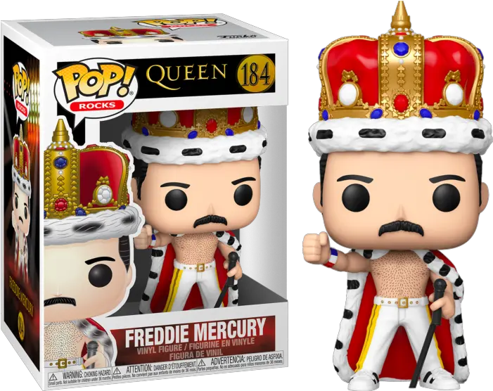 Queen Pop Rocks Vinyl Freddie Mercury As King 375 184 Ebay Freddie Mercury Funko Pop King Png Freddy Icon