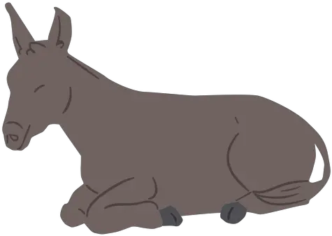 Nativity Donkey Animal Transparent Png U0026 Svg Vector File Burro Donkey Transparent