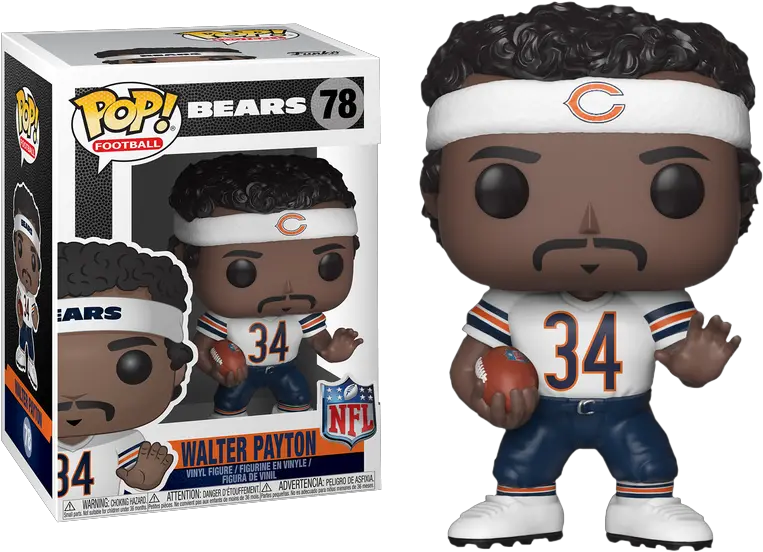 Nfl Football Walter Payton Chicago Bears Legends Pop Vinyl Figure Chicago Bears Funko Pop Png Chicago Bears Png