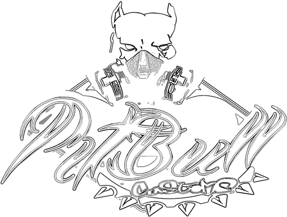 Pitbull Customs Cars Logo Fictional Character Png Pitbull Logo