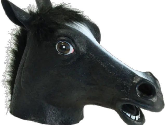 Drawn Mask Horse Black Horse Mask Png Horse Mask Png