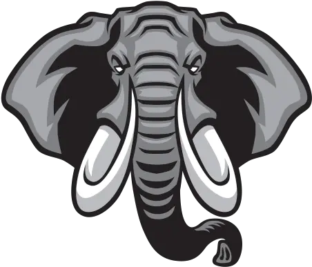 Printed Vinyl Elephant Head Mascot Vector Graphics Png Elephant Head Png