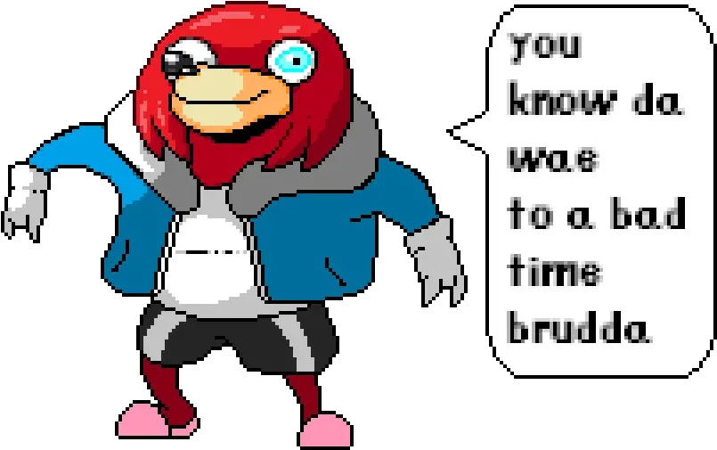 Ugandan Sans Sans Meme Png Ugandan Knuckles Png