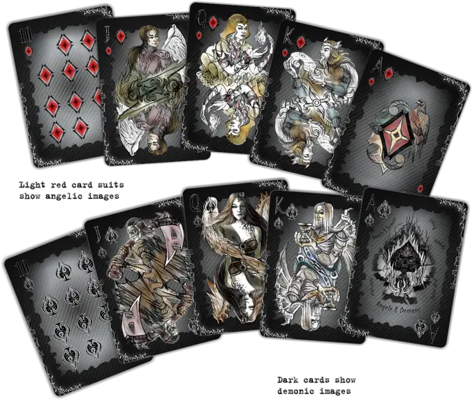 Card Suits Png Depending On The Funding The Cards Will Be Demon Playing Cards Card Suits Png