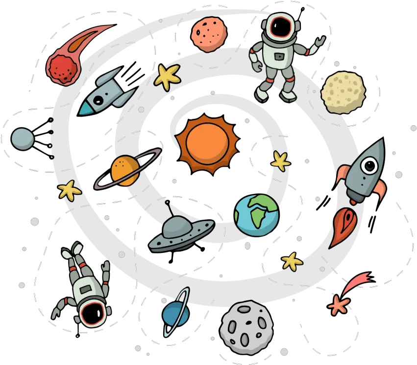Astronaut Clipart Space Border Space Illustration Png Space Clipart Png