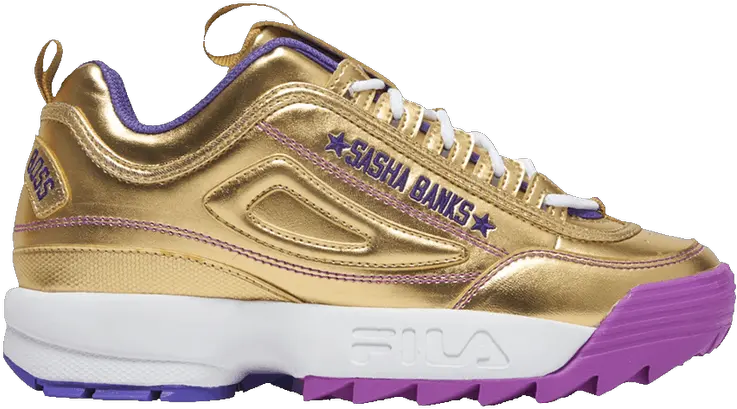 Wwe X Wmns Disruptor 2 U0027sasha Banksu0027 Sasha Banks Fila Shoes Png Sasha Banks Png