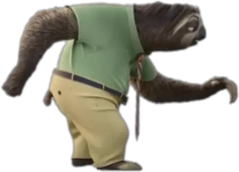 Zootopia Flash The Sloth Walking Slowly Transparent Png Flash Zootopia Png Sloth Transparent