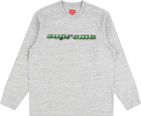Supreme Chrome Logo Ls Top Png