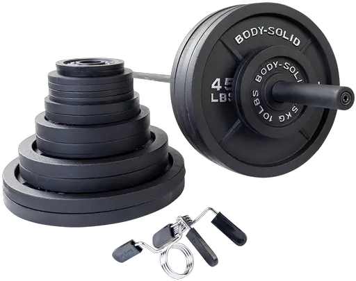 Osb Olympic Weight Sets Bodysolid Olympic Barbell Weight Set Png Weights Png