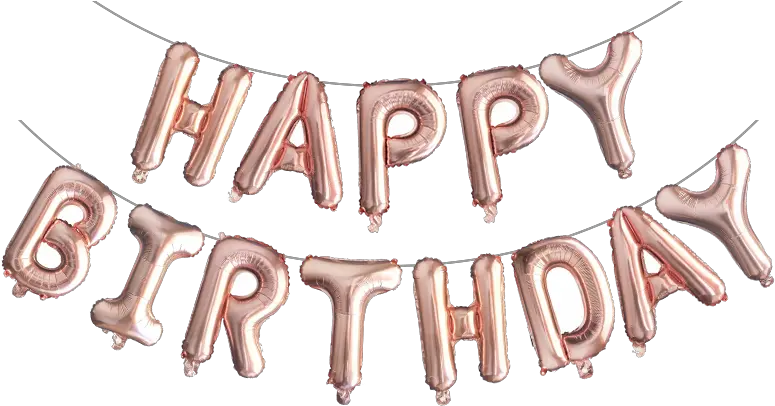 Us 071 24 Offfeliz Cumpleanos Russian Happy Birthday Letters Alphabe Rose Gold Foil Balloons Kids Toy Party Air Globos Calligraphy Png Feliz Cumpleaños Png