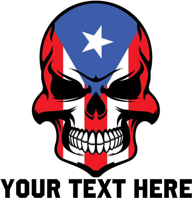 Puerto Rican Flag Skull Drinking Glass Puerto Rico Skull Puerto Rico Flag Svg Free Png Puerto Rican Flag Png