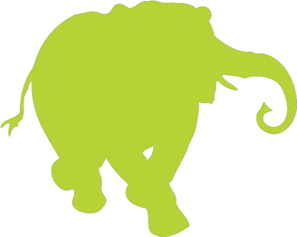 Yellow Green Clip Art Elephant Silhouette Png Elephant Silhouette Png