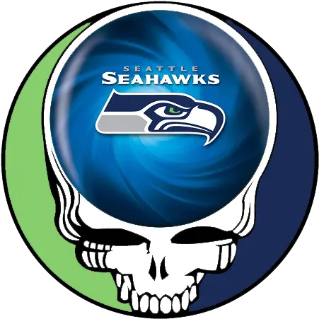 Seattle Seahawks Skull Logo Iron Grateful Dead Steal Your Face Logo Png Seattle Seahawks Logo Png