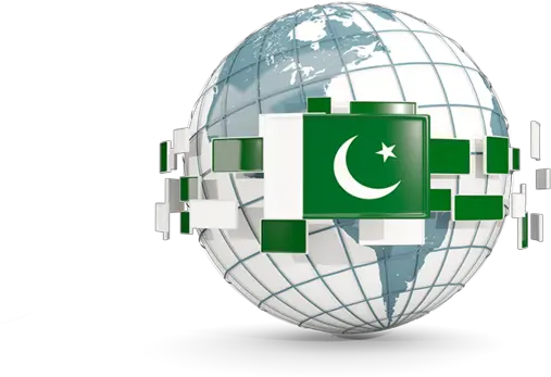 Globe With Line Of Flags Illustration Flag Pakistan Pakistan Globe Png Globe Png Transparent
