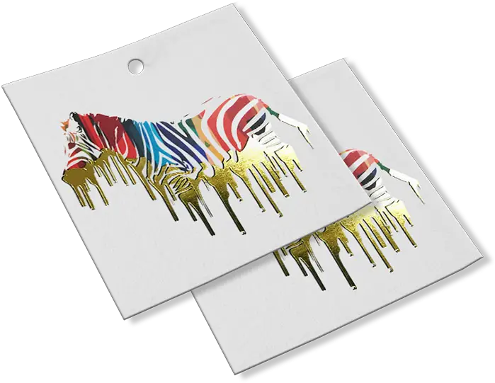 Metallic Foil Hangtags In Gold Silver U0026 More 4over4com Horizontal Png Foil Icon