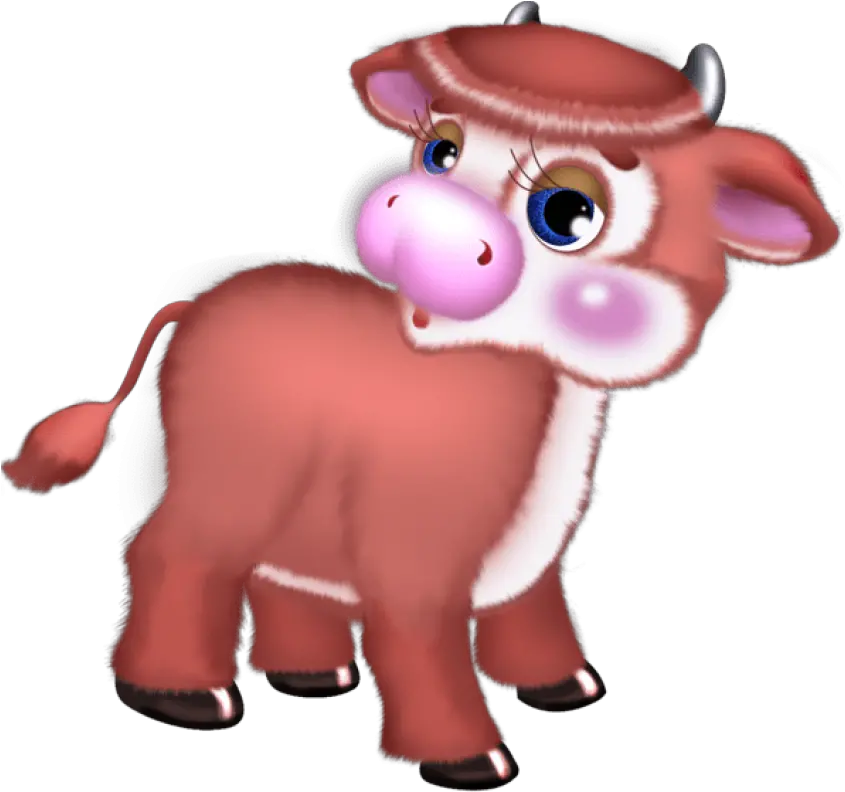 Free Png Download Cute Cow Clipart Photo Cute Cute Red Cows Cartoon Cow Clipart Png