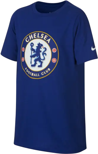 T Shirt Nike Chelsea Fc Tee Evergreen Crest Junior 910938495 Chelsea Fc Png Chelsea Logo