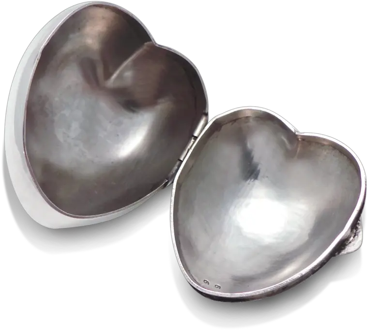 A Sterling Silver Heart Shaped Box By Png