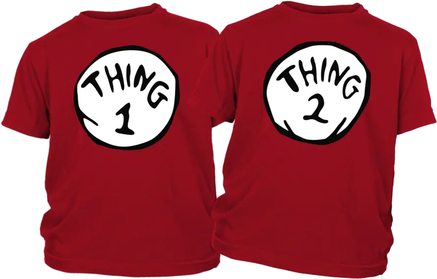 Thing 1 And 2 Combo Unisex Png Thing 1 And Thing 2 Png