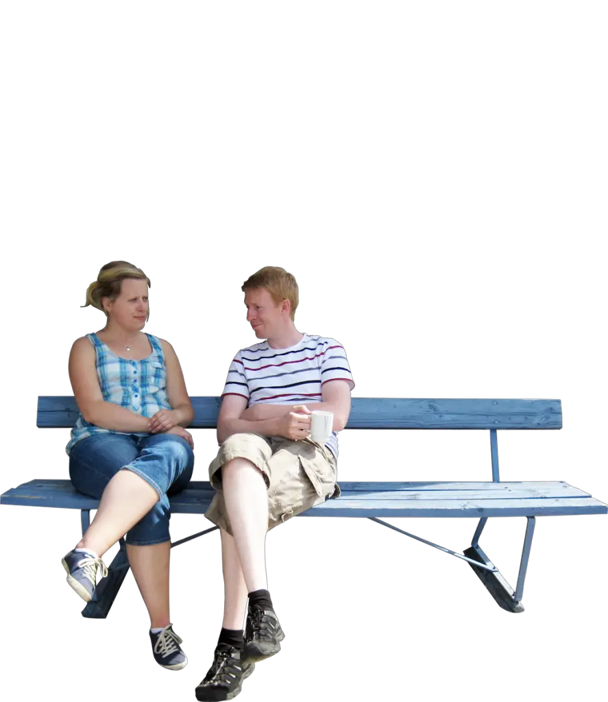 Sitting Park Bench Png Image Sitting On Bench Png Park Bench Png