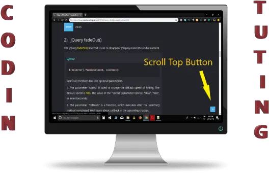 Create Scroll To Top Button Jquery Technology Applications Png Go To Top Icon