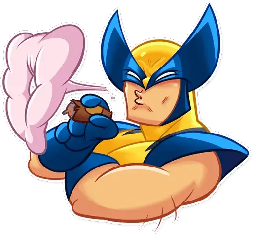 Wolverine Telegram Sticker Wolverine Sticker For Whatsapp Png Wolverine Transparent