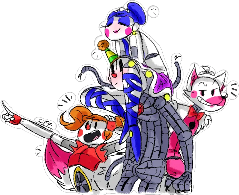 Circus Squad By Ifuntimeroxanne Circus Fnaf Family Circus Fnaf Family Png Fnaf Png