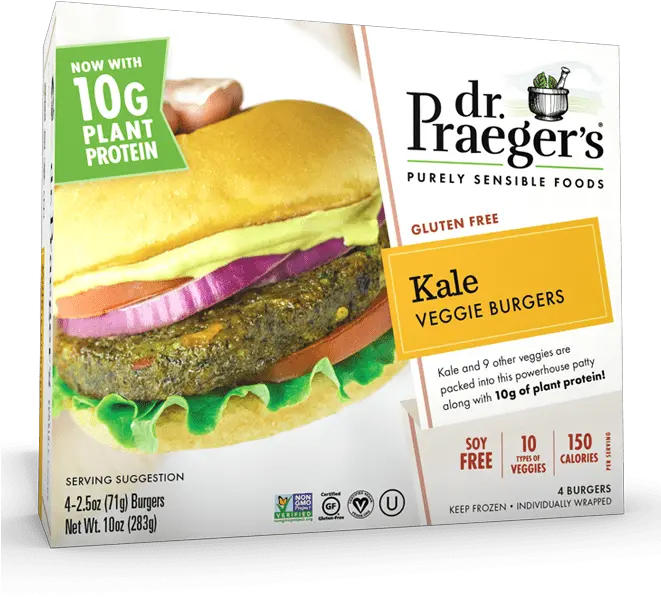 Dr Praegeru0027s Kale Veggie Burgers Dr Black Bean Quinoa Burger Png Kale Png