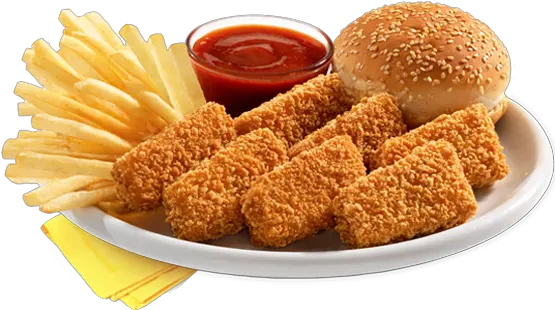 Albaik Chicken Fillet Nuggets Meal Png Breast