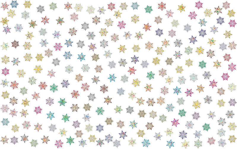 Png Prismatic Snowflakes Pattern Snowflakes Background Clipart Snowflake Pattern Png