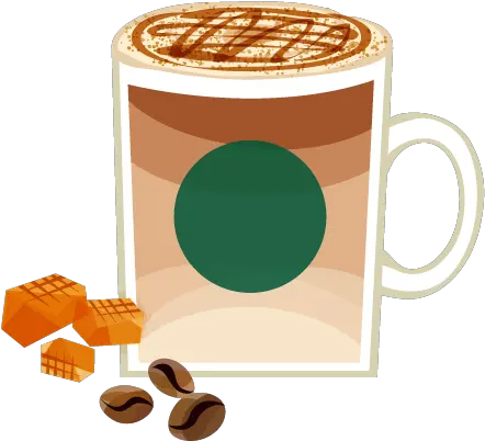 Caramel Macchiato Clipart White Coffee Png Starbucks Cup Transparent Background