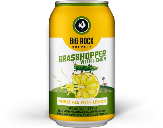 Grasshopper With Lemon Big Rock Brewery Nectar Png Grasshopper Png