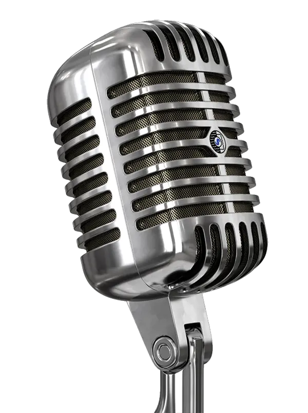 Dropping The Microphone Black And White Png