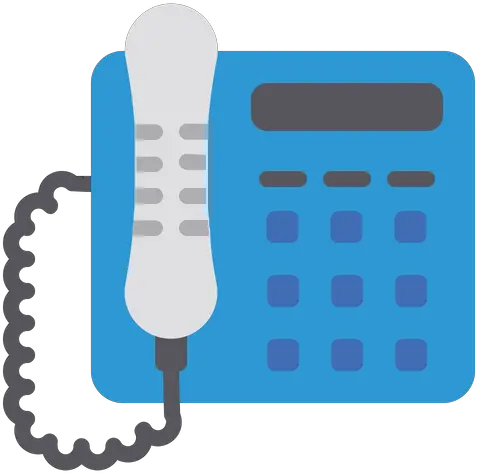 Telephone Icon Of Flat Style Available In Svg Png Eps Corded Phone Telephone Icon Blue