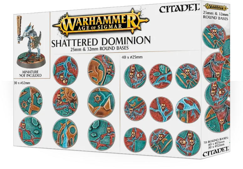 Aos 25 U0026 32mm Round Base Shattered Dominion 25mm 32mm Round Bases Png Age Of Sigmar Logo