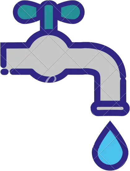 Faucet Water Drop Clean Icon Line And Fill Canva Png Water Faucet Icon