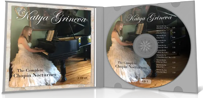 Chopin Nocturnes 2 Cd Set U2014 Katya Grineva Diamond Png Cd Case Png