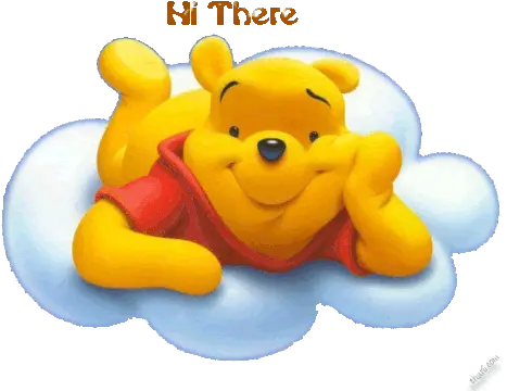 Ddd99 Winnie The Pooh Sticker Ddd99 Winnie The Pooh Hi Winnie The Pooh Blue Background Png Pooh Icon